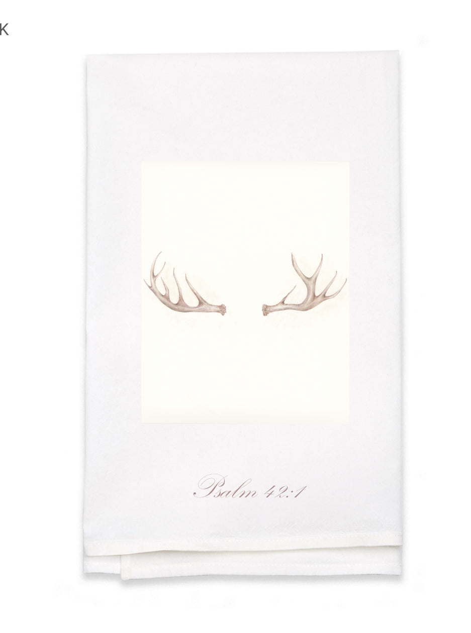 Elisabeth Hasselbeck's printed "Antlers" tea towel